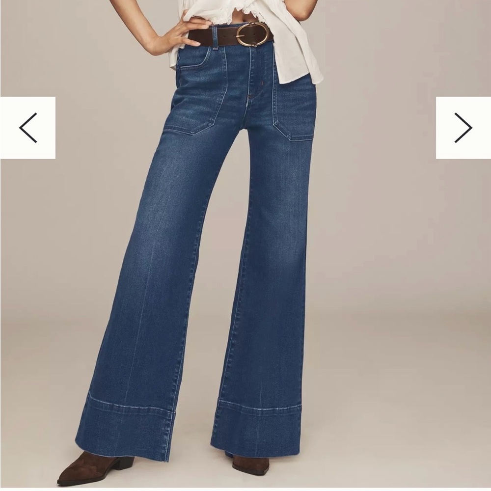 The Rylan Relaxed High-Rise Flare Jeans by Pilcro